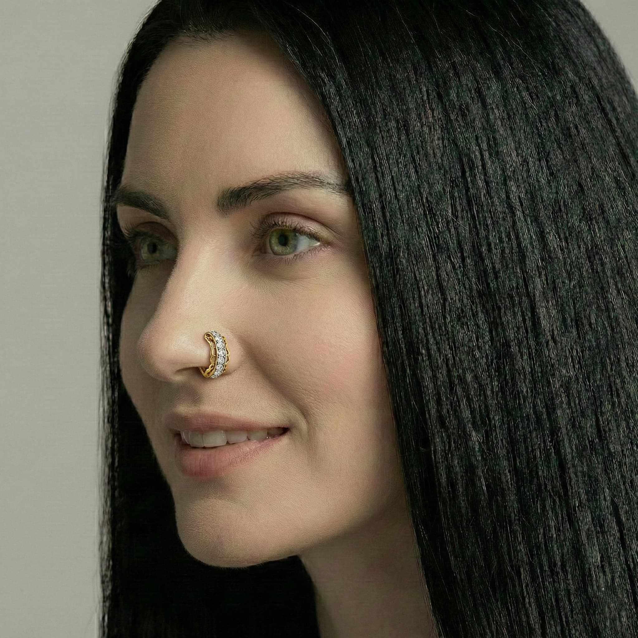 Aurum Nose Ring - NRAM53 — view 3