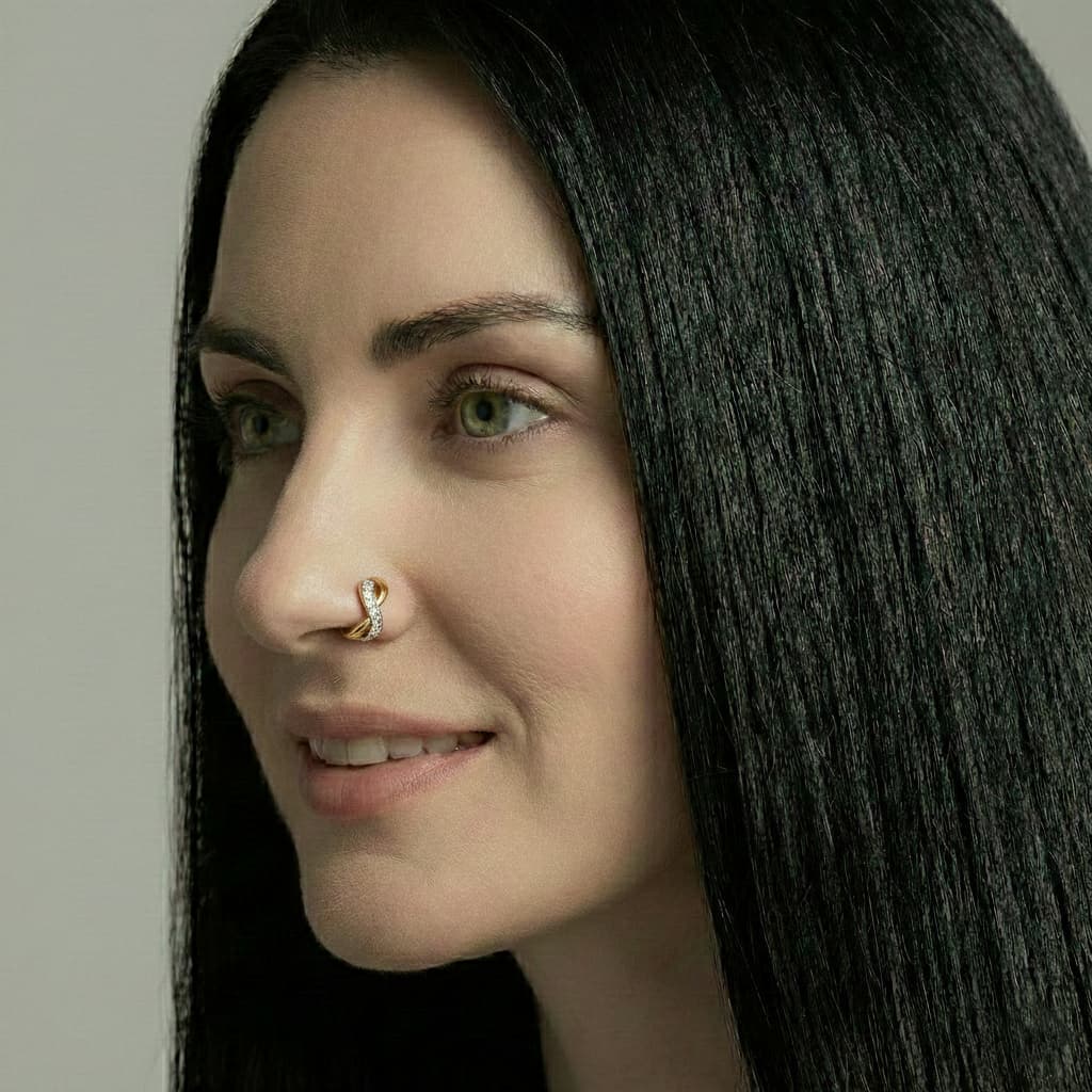 Aurum Nose Ring - NRAM55 — view 4