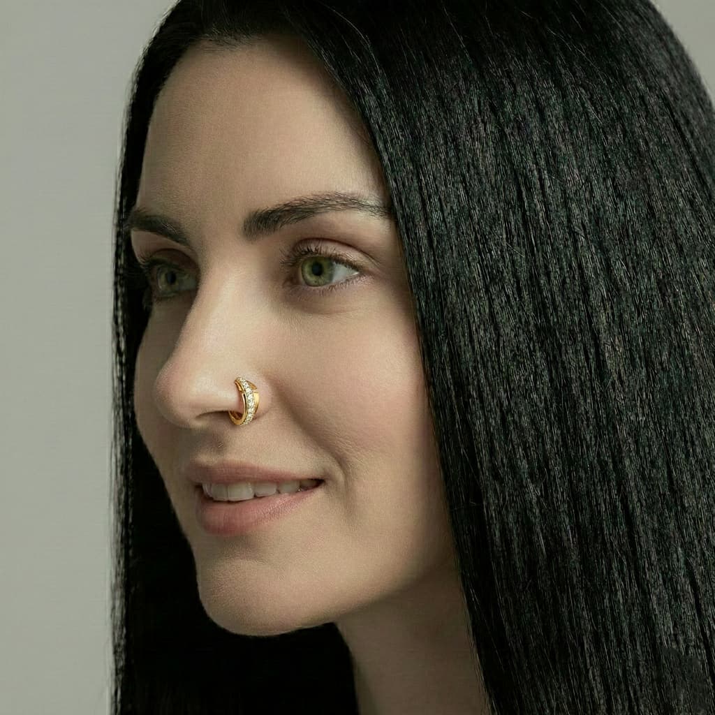 Aurum Nose Ring - NRAM56 — view 3