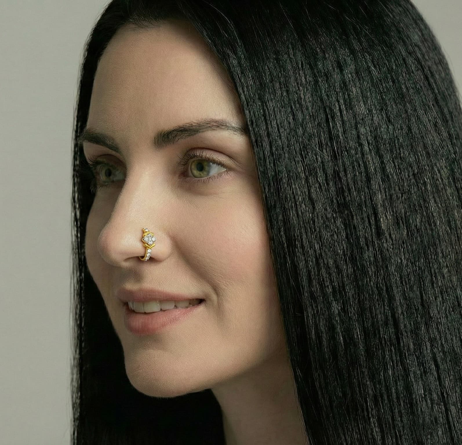 Aurum Nose Ring - NRAM57 — view 3