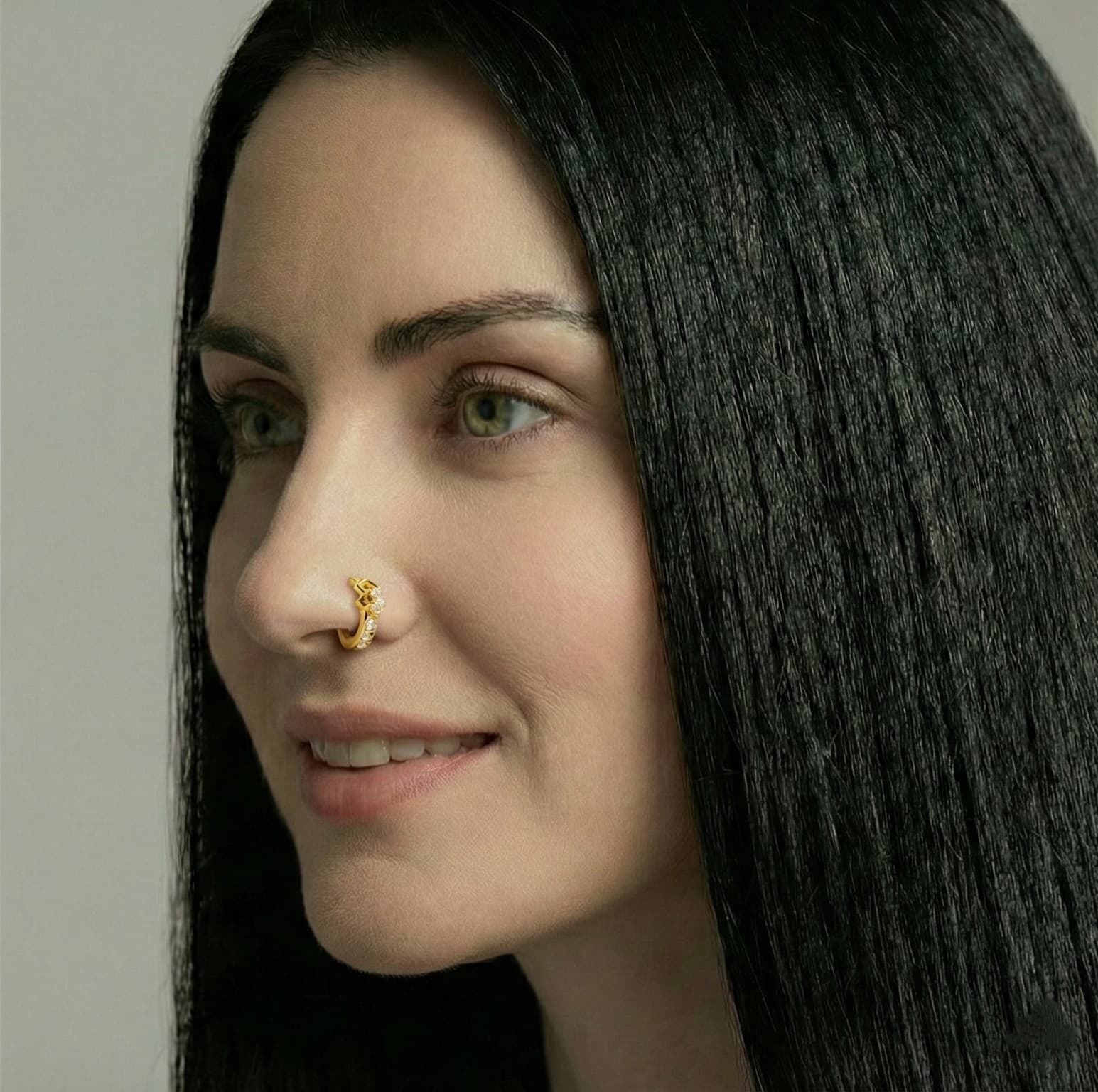 Aurum Nose Ring - NRAM58 — view 3