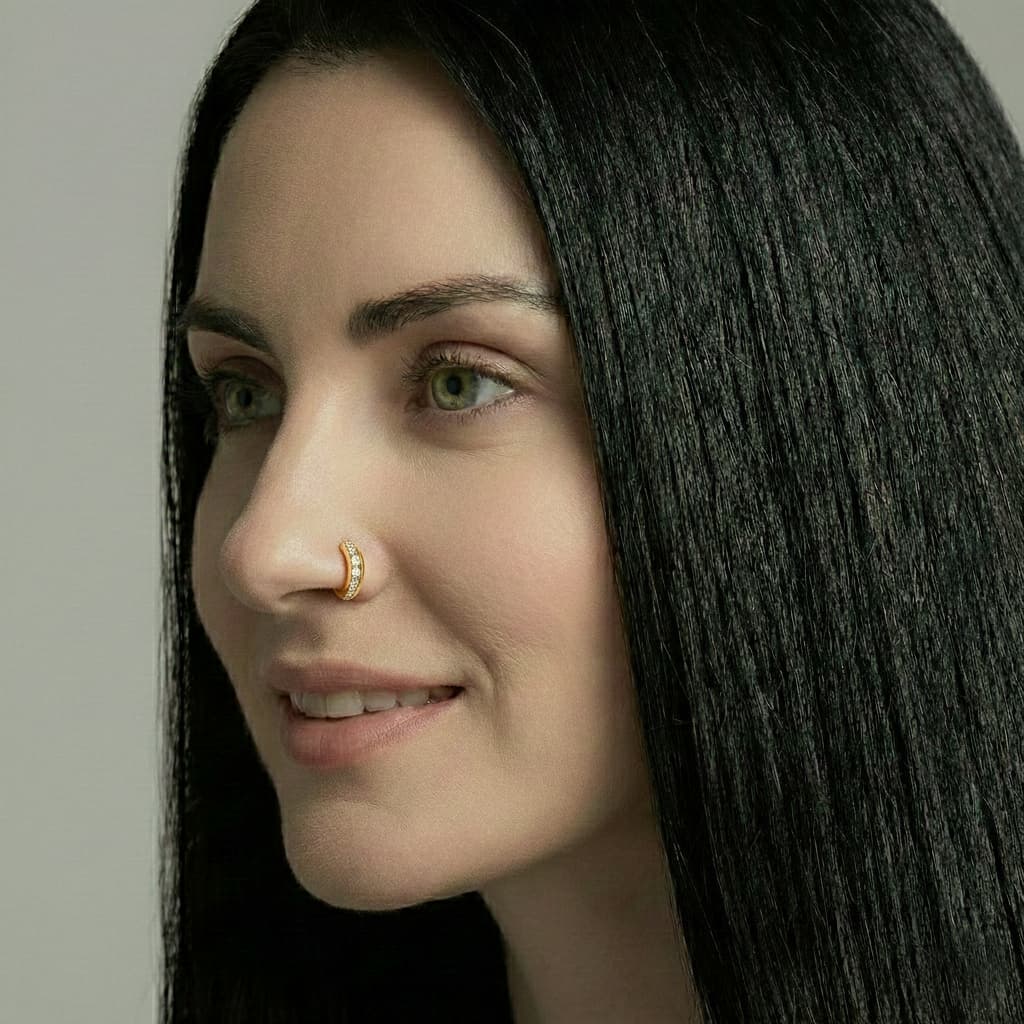 Aurum Nose Ring - NRAM59 — view 3