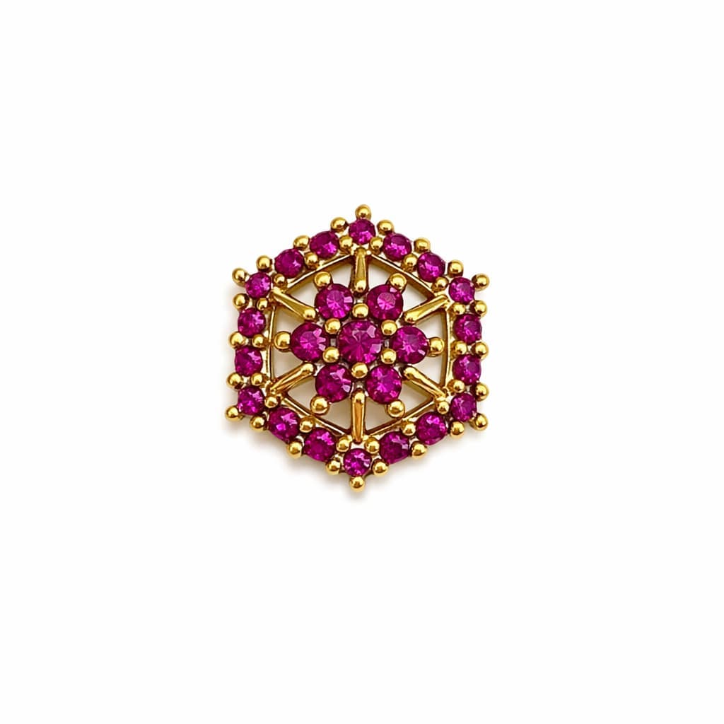 Royal Nose Pin- NPR02 — red