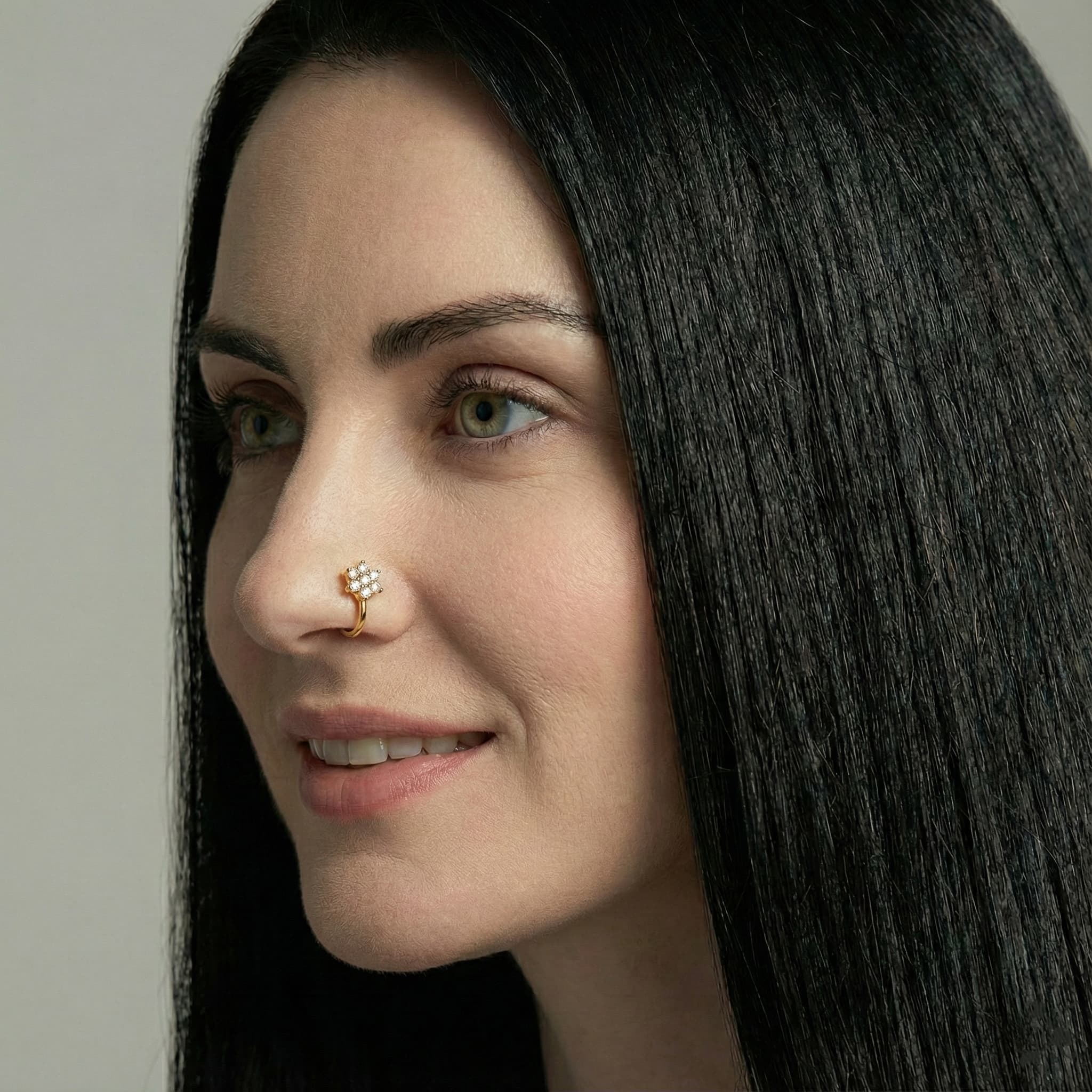 Aurum Nose Ring - NRAM45 — view 3