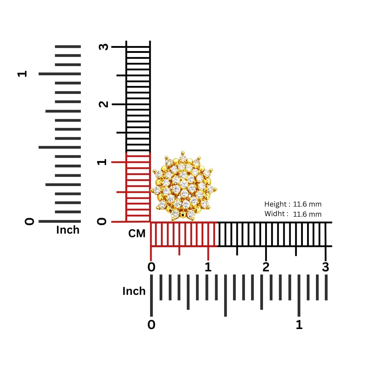 Royal Nose Pin - NPR07 — view 1