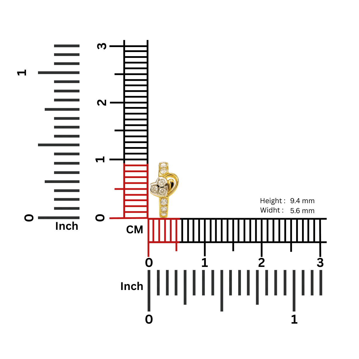  Aurum Nose Ring - NRAM47 — view 1