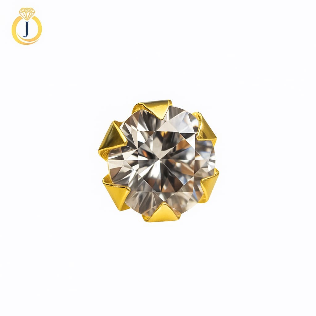 HM Single Stone Nose Pin- NPHM04