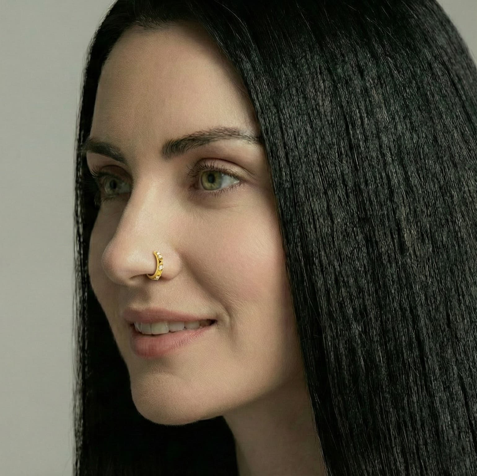 Aurum Nose Ring - NRAM48 — view 3