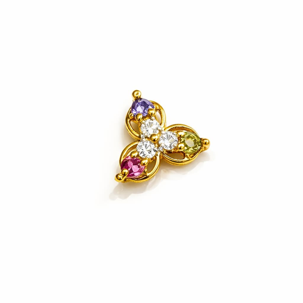 Royal Nose Pin - NPR09 — multiColor