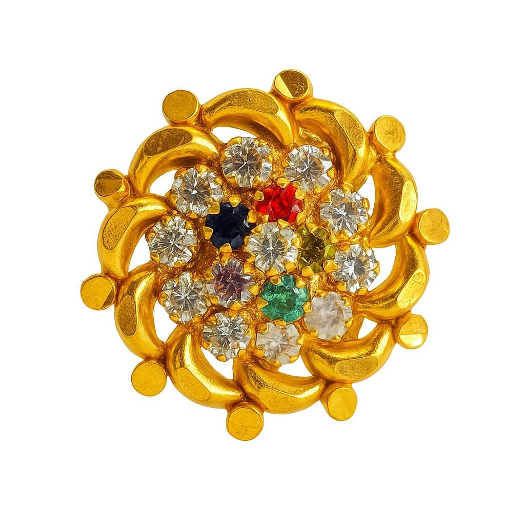 Paper Stone Nose Pin- NPPS23