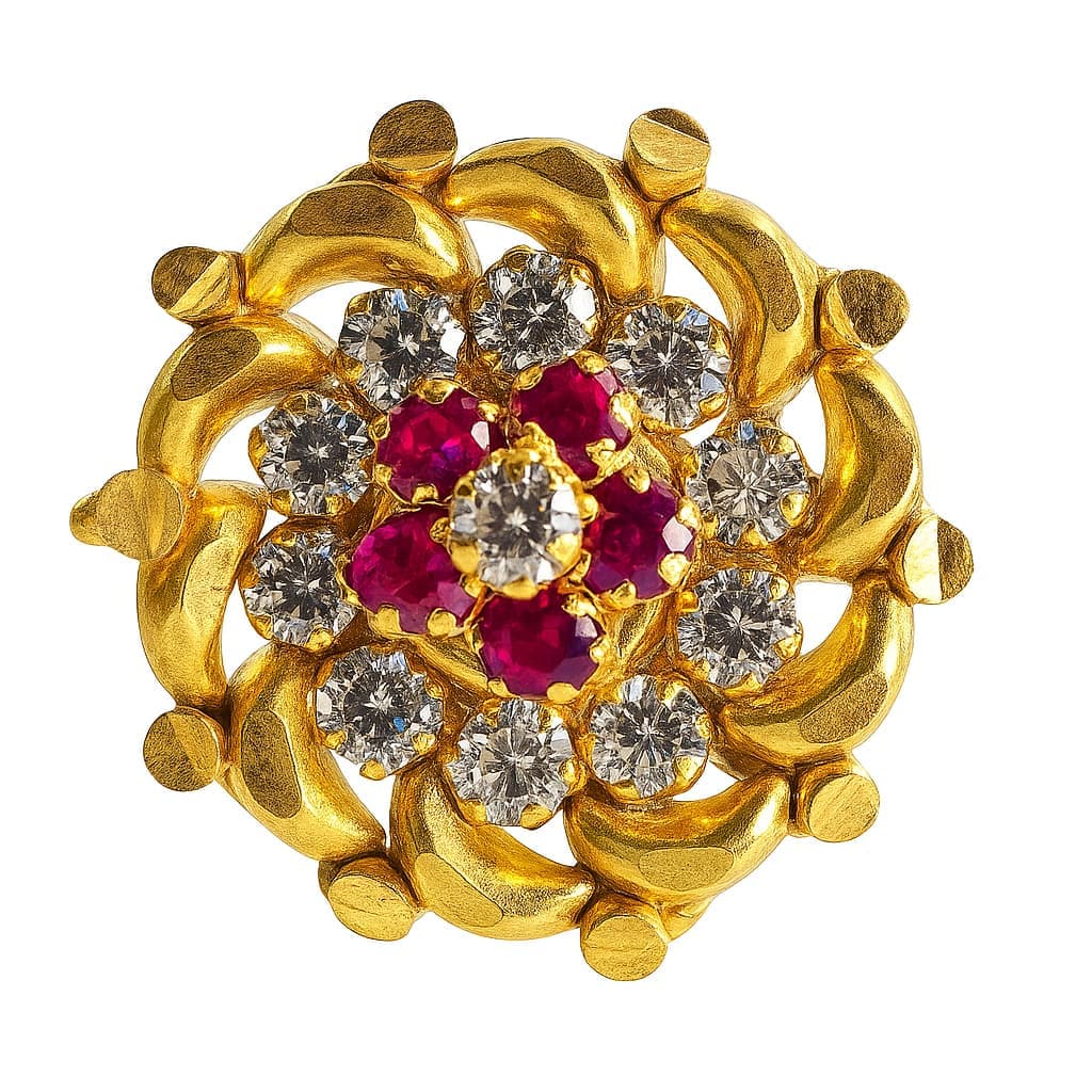 Paper Stone Nose Pin- NPPS23 — multiColor