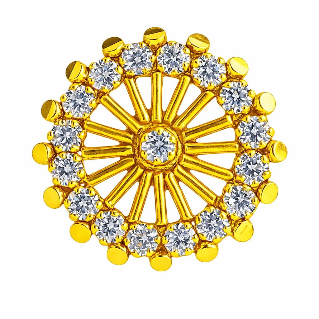 Paper Stone Nose Pin - NPPS22