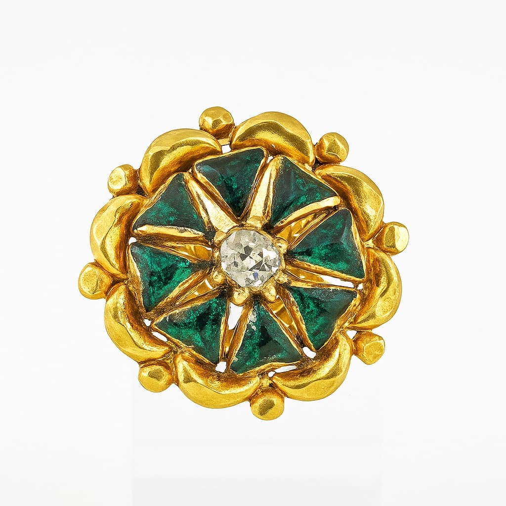 Paper Stone Nose Pin - NPPS10 — multiColor