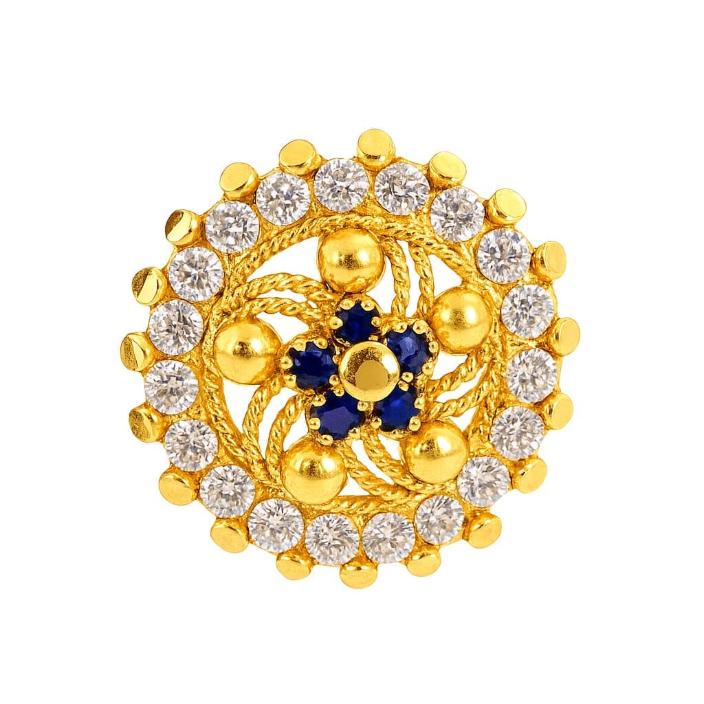 Paper Stone Nose Pin- NPPS02 — multiColor