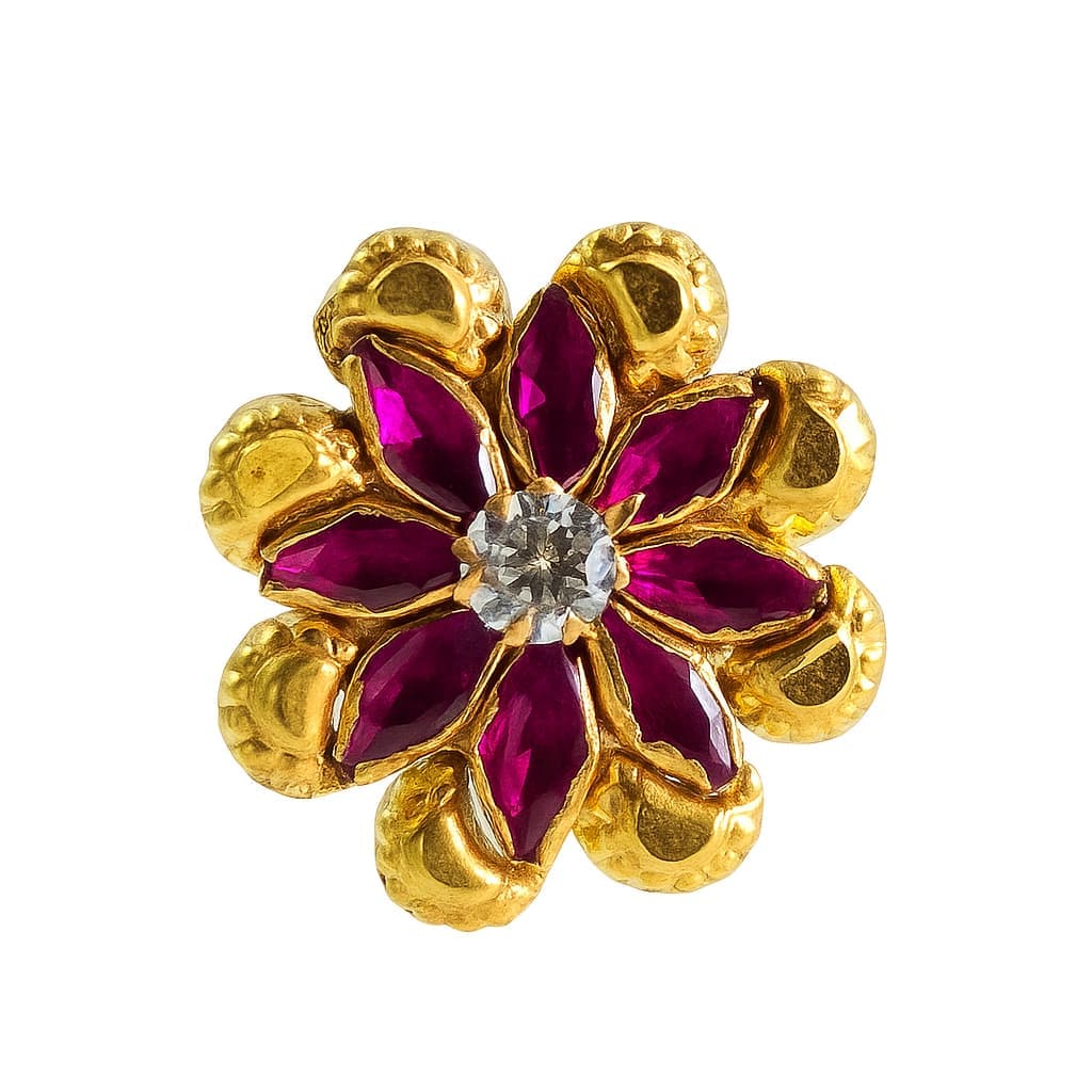 Paper Stone Nose Pin - NPPS27 — multiColor