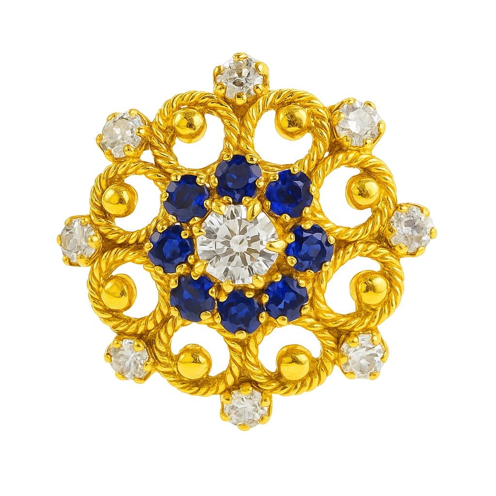 Paper Stone Nose Pin - NPPS28 — multiColor