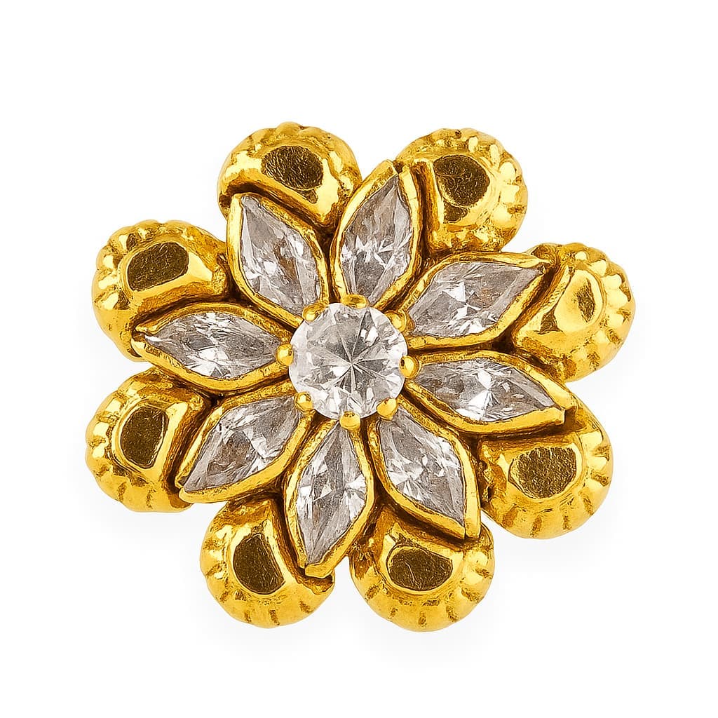 Paper Stone Nose Pin - NPPS27