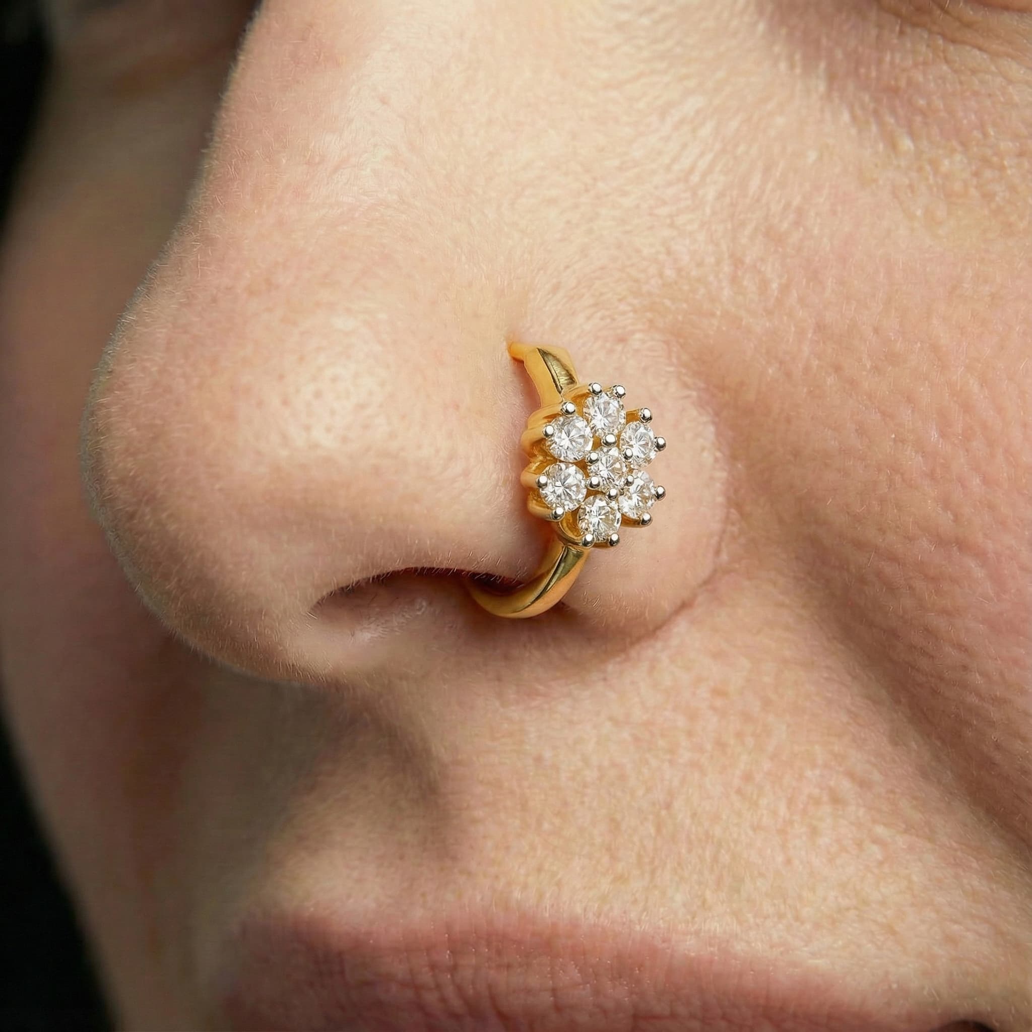 Aurum Nose Ring - NRAM45 — view 1