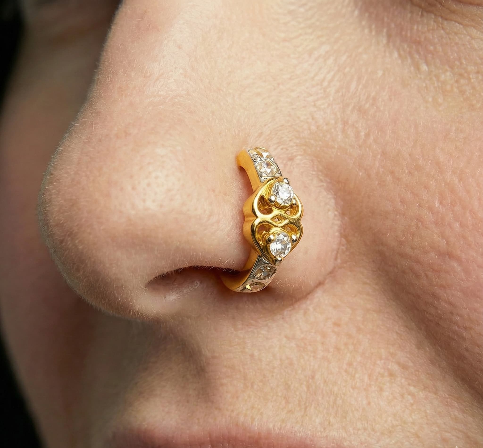 Aurum Nose Ring - NRAM41 — view 3