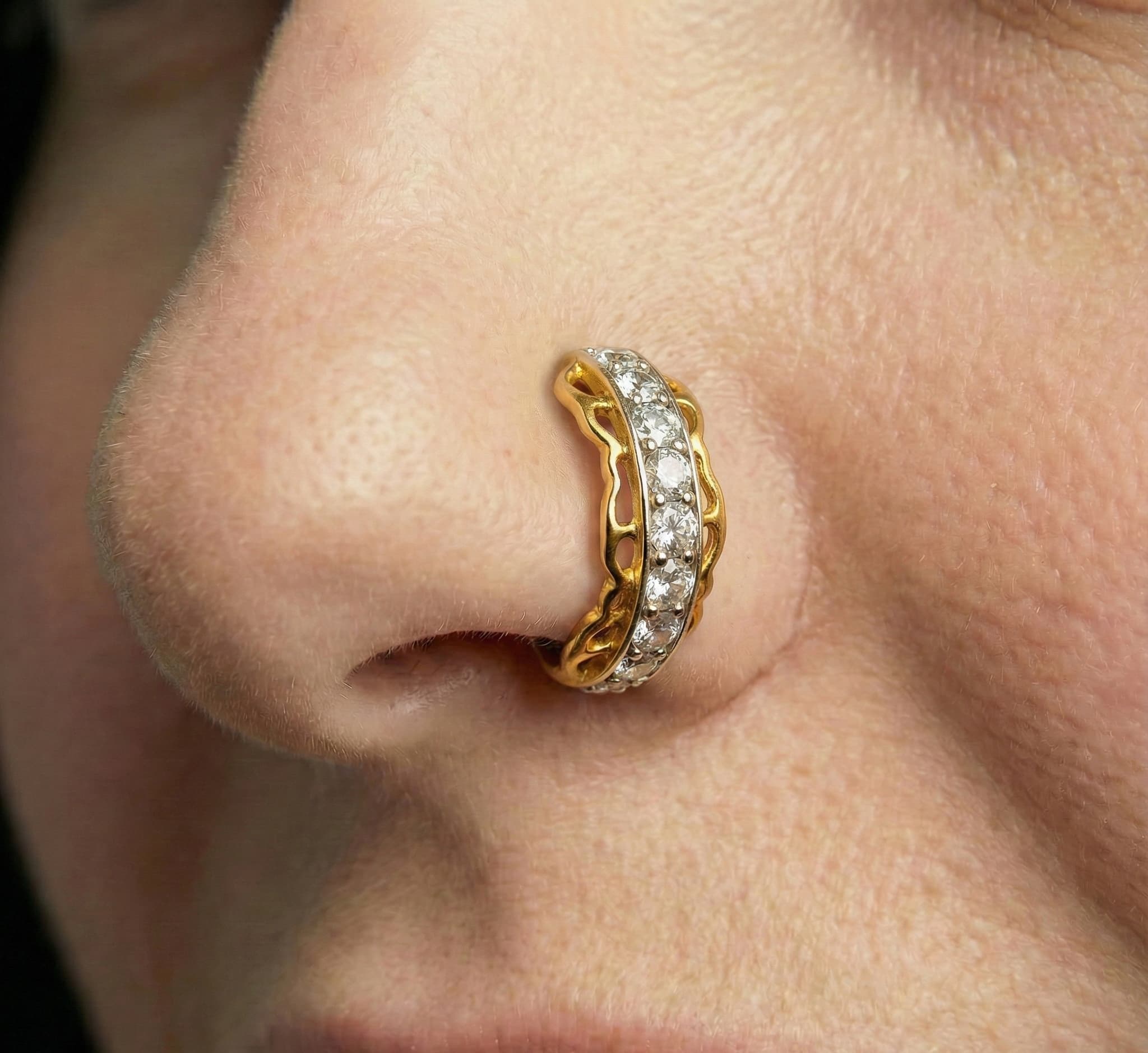 Aurum Nose Ring - NRAM53 — view 2