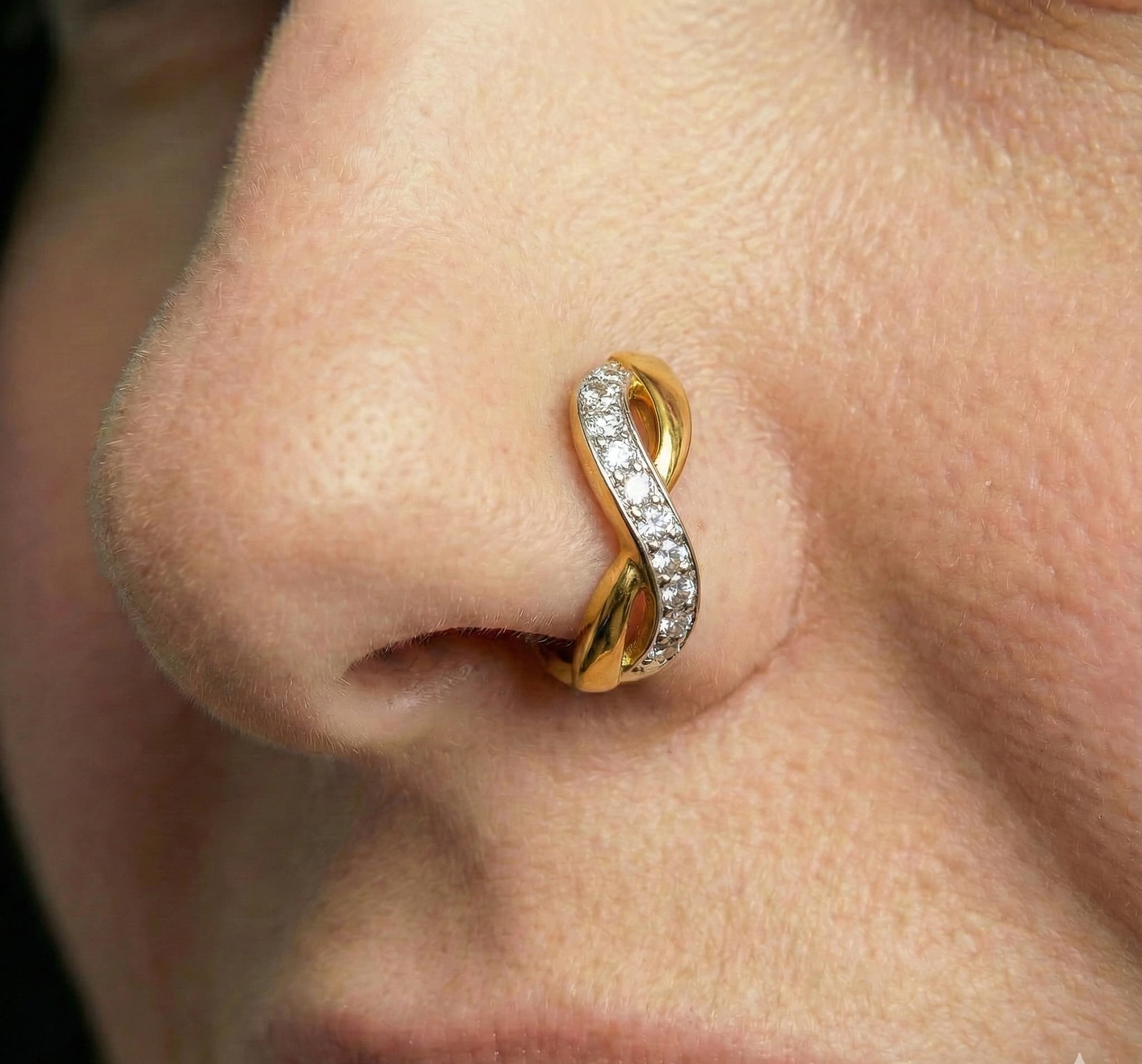 Aurum Nose Ring - NRAM55 — view 3