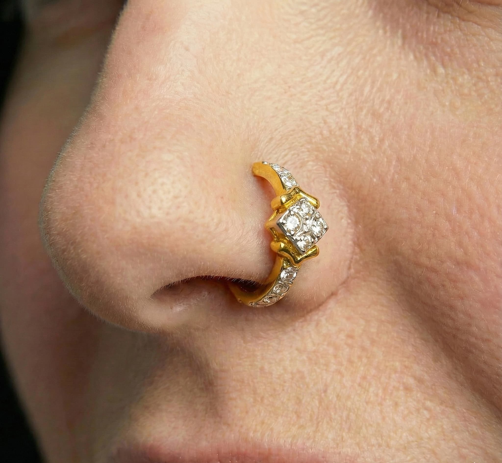Aurum Nose Ring - NRAM57 — view 2