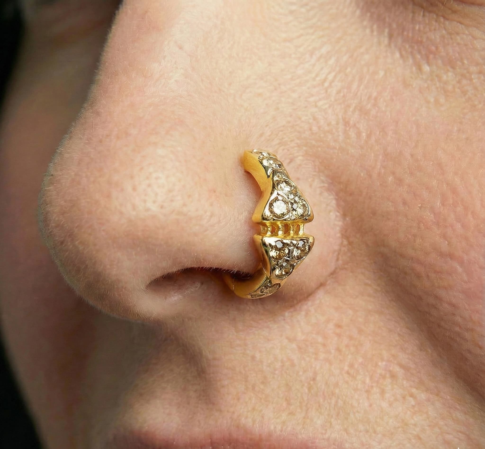 Aurum Nose Ring - NRAM51 — view 2