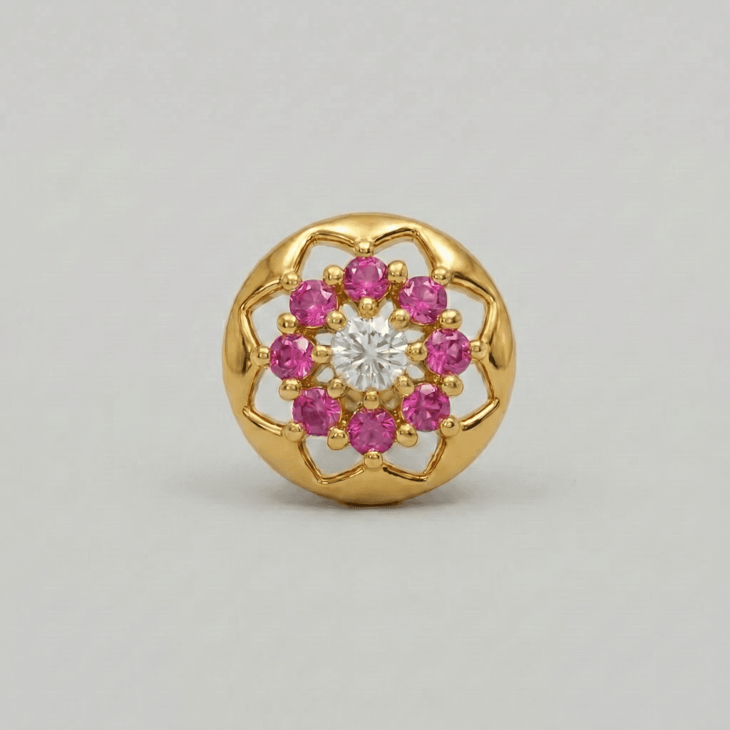 Royal Nose Pin - NPR58 — multiColor