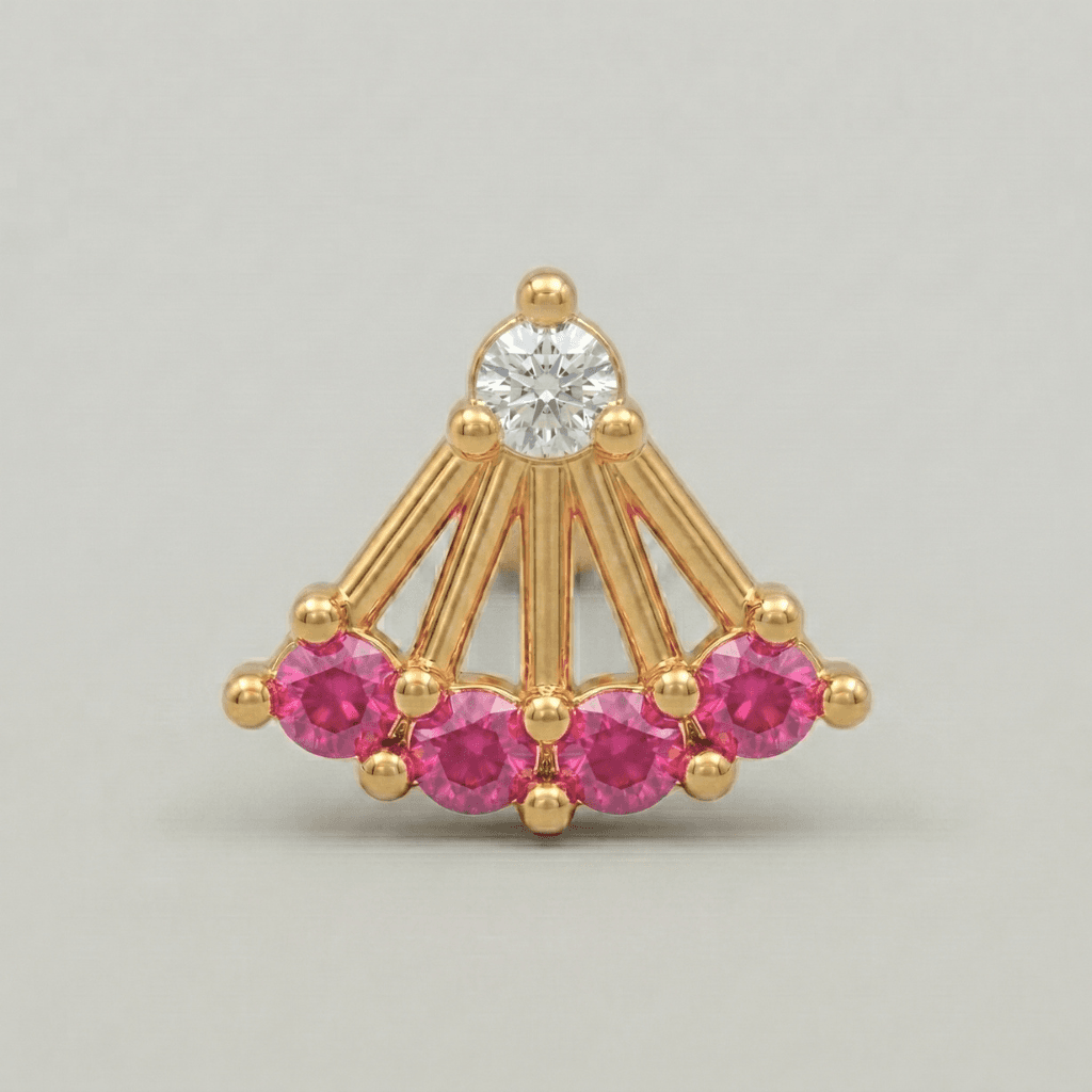 Royal Nose Pin - NPR59 — multiColor