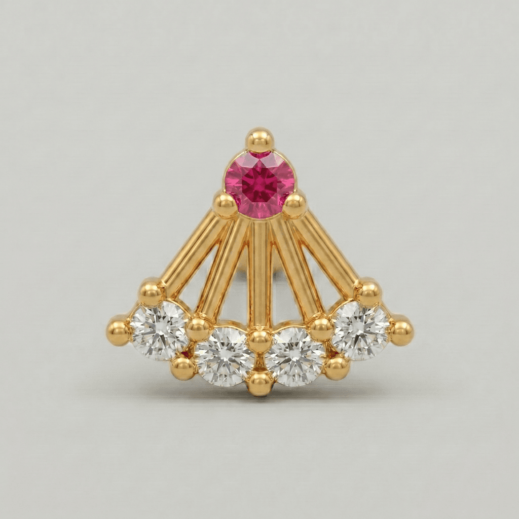 Royal Nose Pin - NPR59 — multiColor