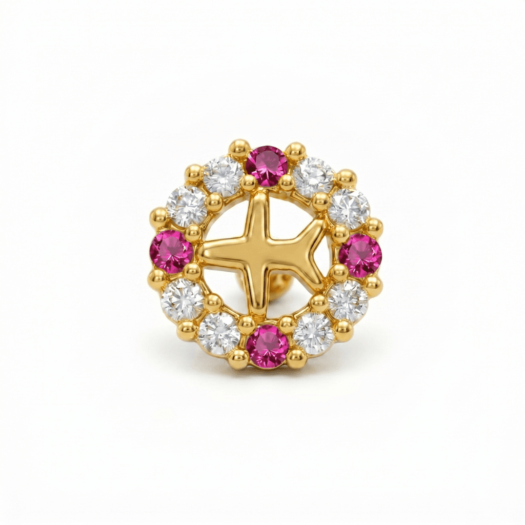 Royal Nose Pin - NPR62 — multiColor