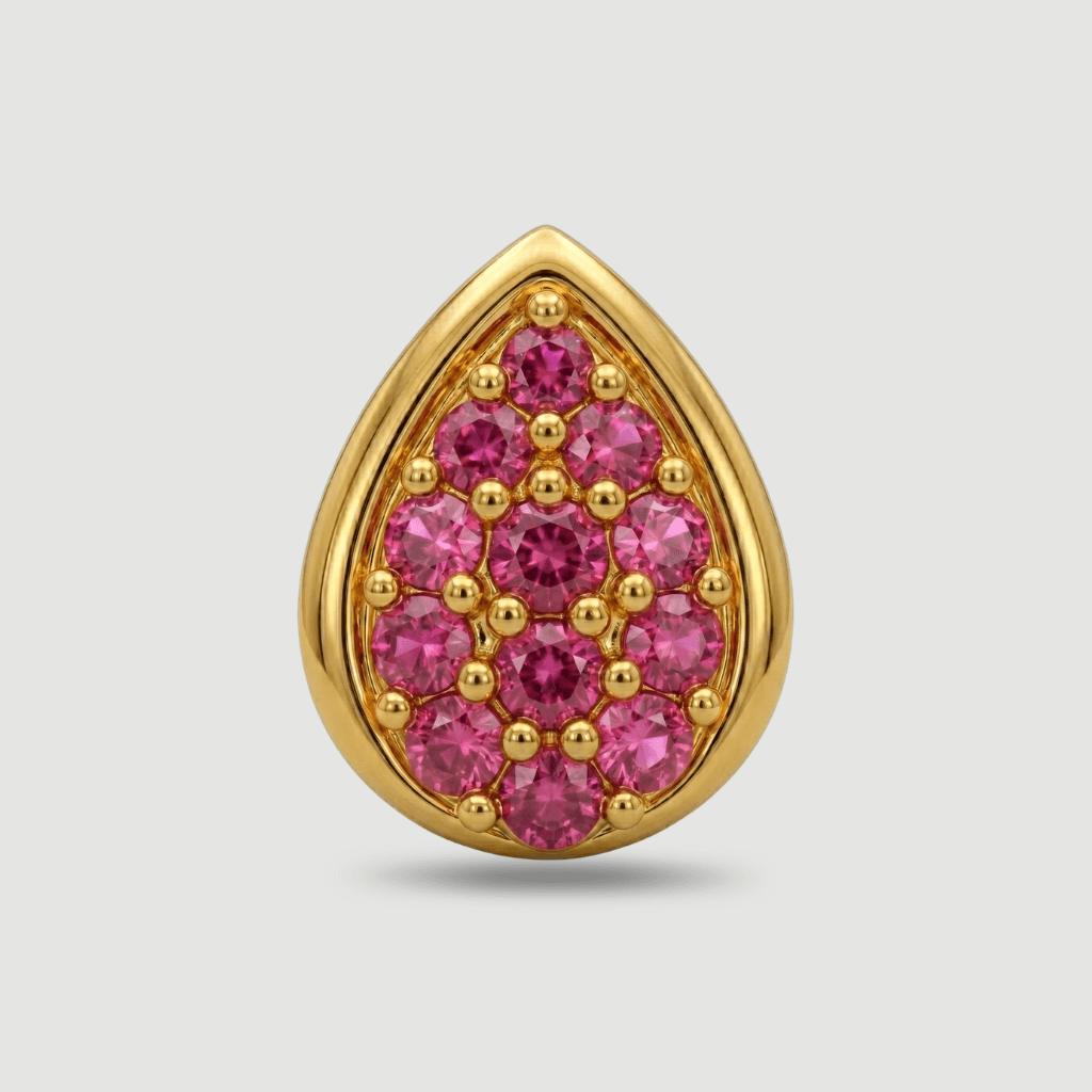 Royal Nose Pin - NPR64 — red