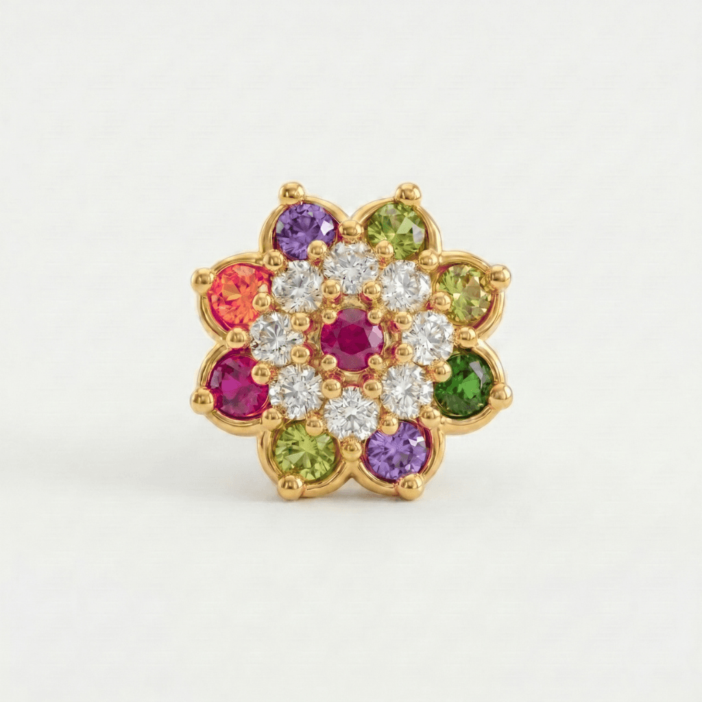 Royal Nose Pin - NPR67 — multiColor