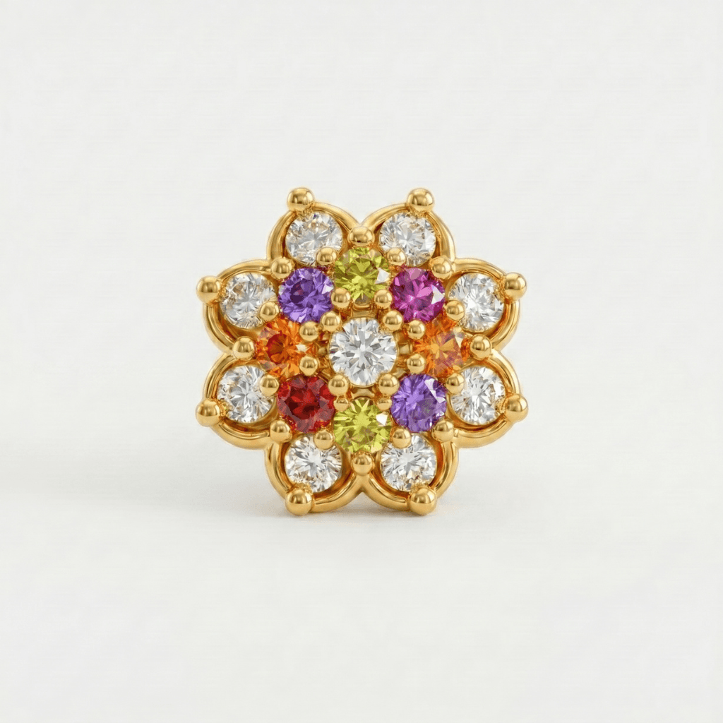 Royal Nose Pin - NPR67 — multiColor