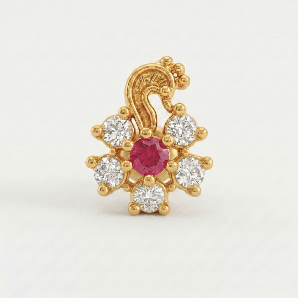 Royal Nose Pin - NPR68 — multiColor