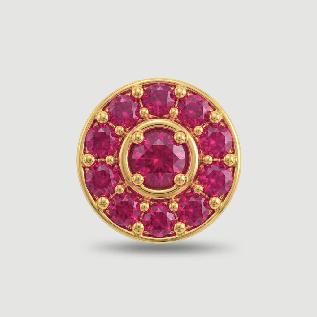 Royal Nose Pin - NPR71  — red