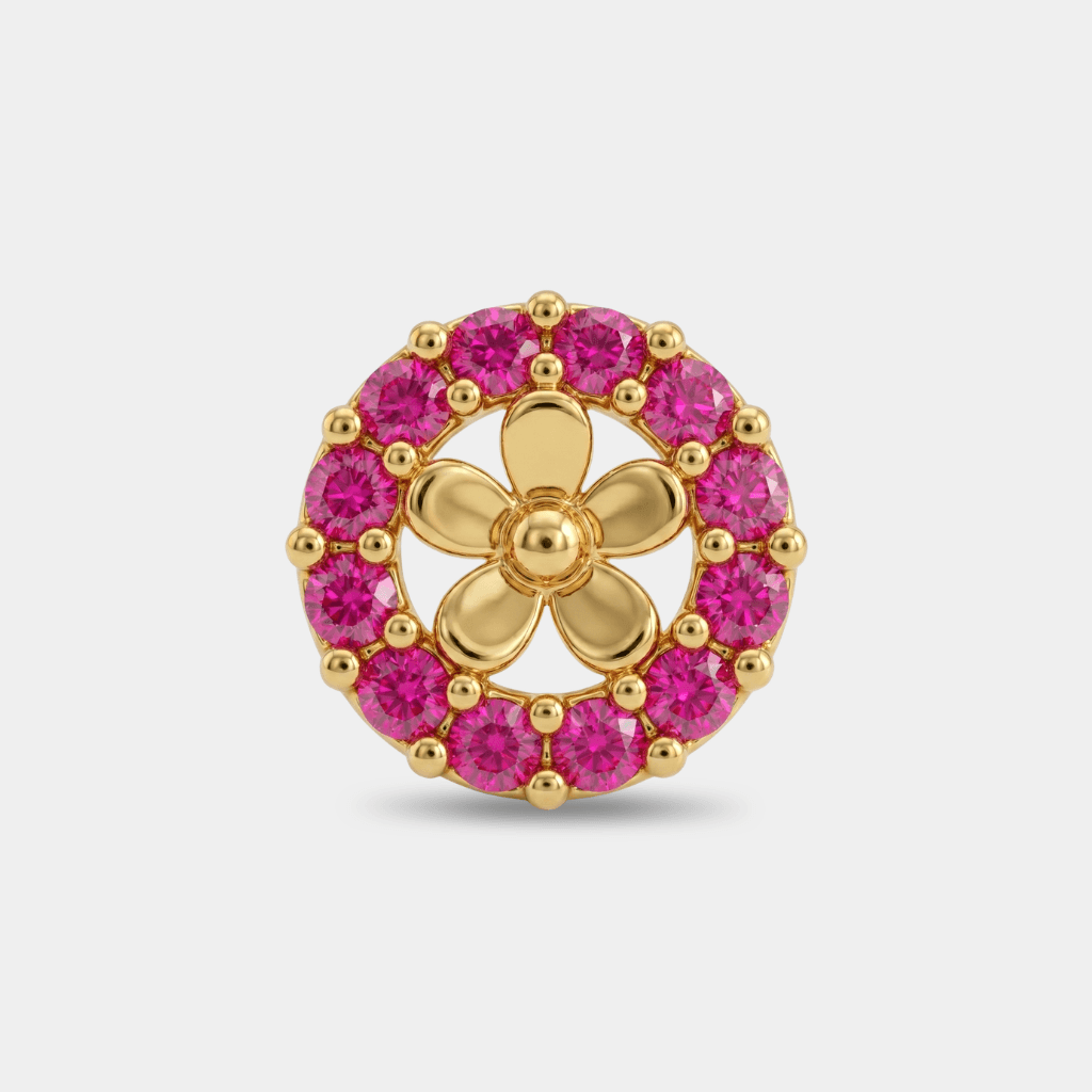 Royal Nose Pin - NPR73 — red