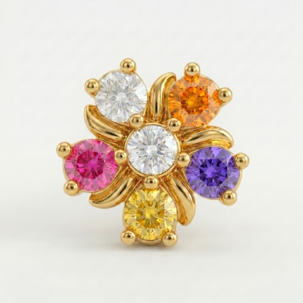 Royal Nose Pin - NPR74 — multiColor