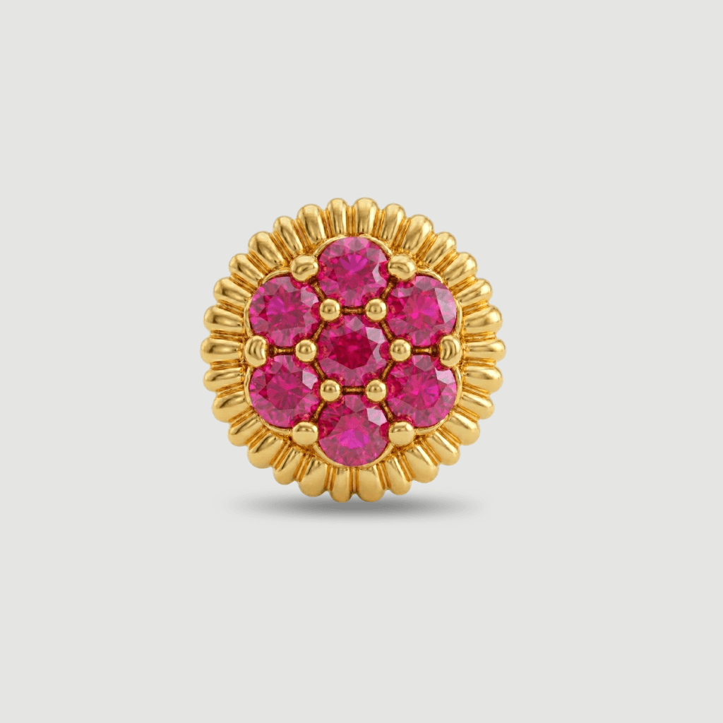 Royal Nose Pin - NPR75 — red