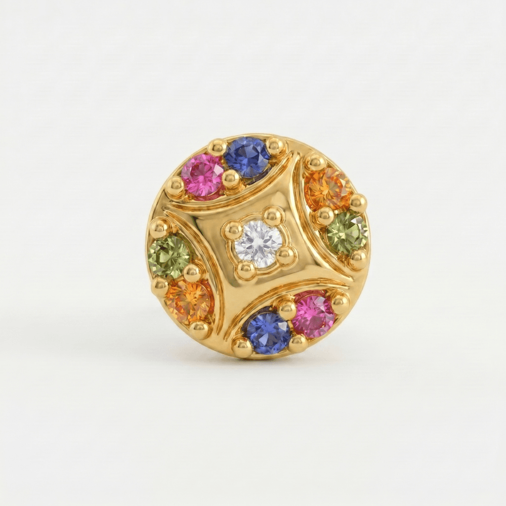 Royal Nose Pin - NPR78 — multiColor