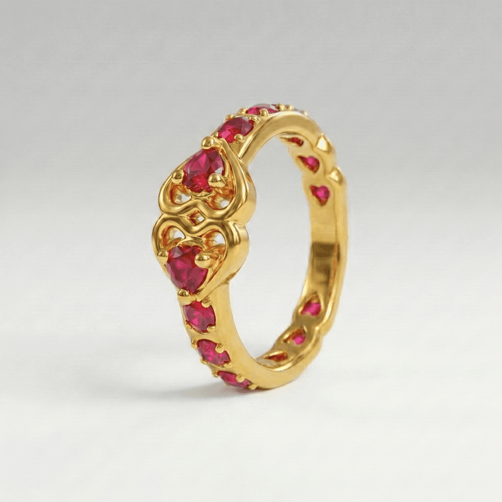 Aurum Nose Ring - NRAM41 — red