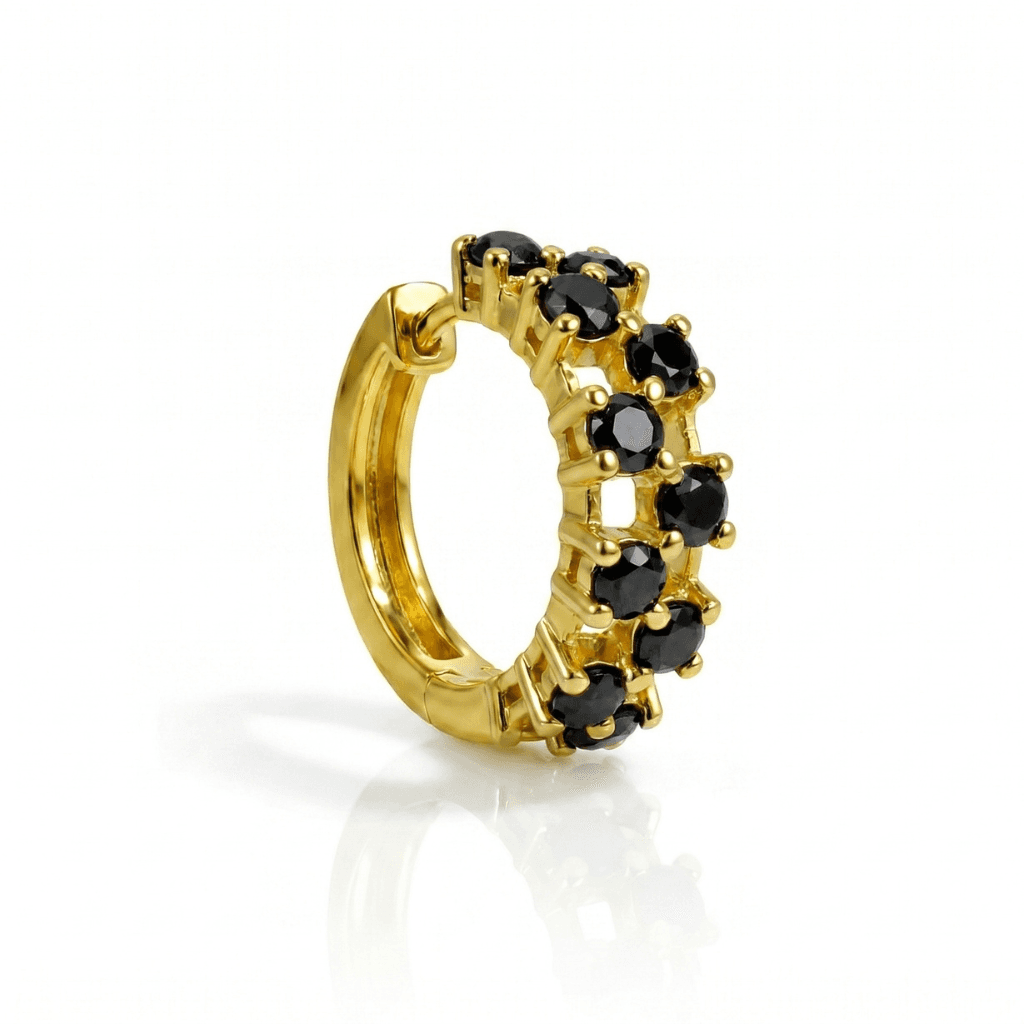 Aurum Nose Ring - NRAM42 — black