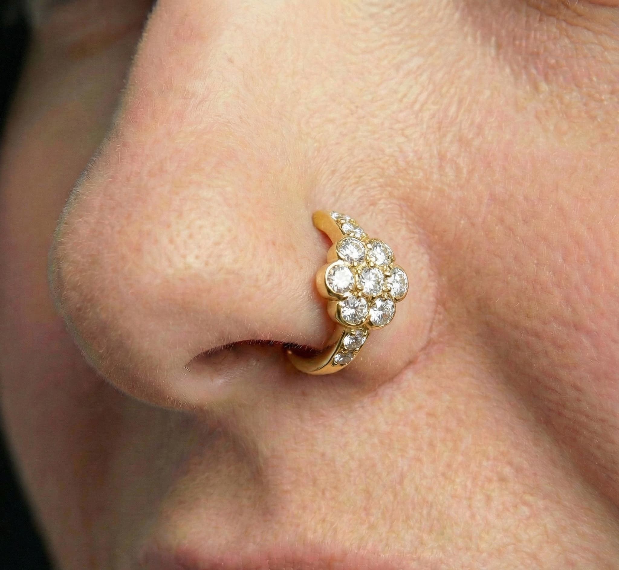 Aurum Nose Ring - NRAM46 — view 2
