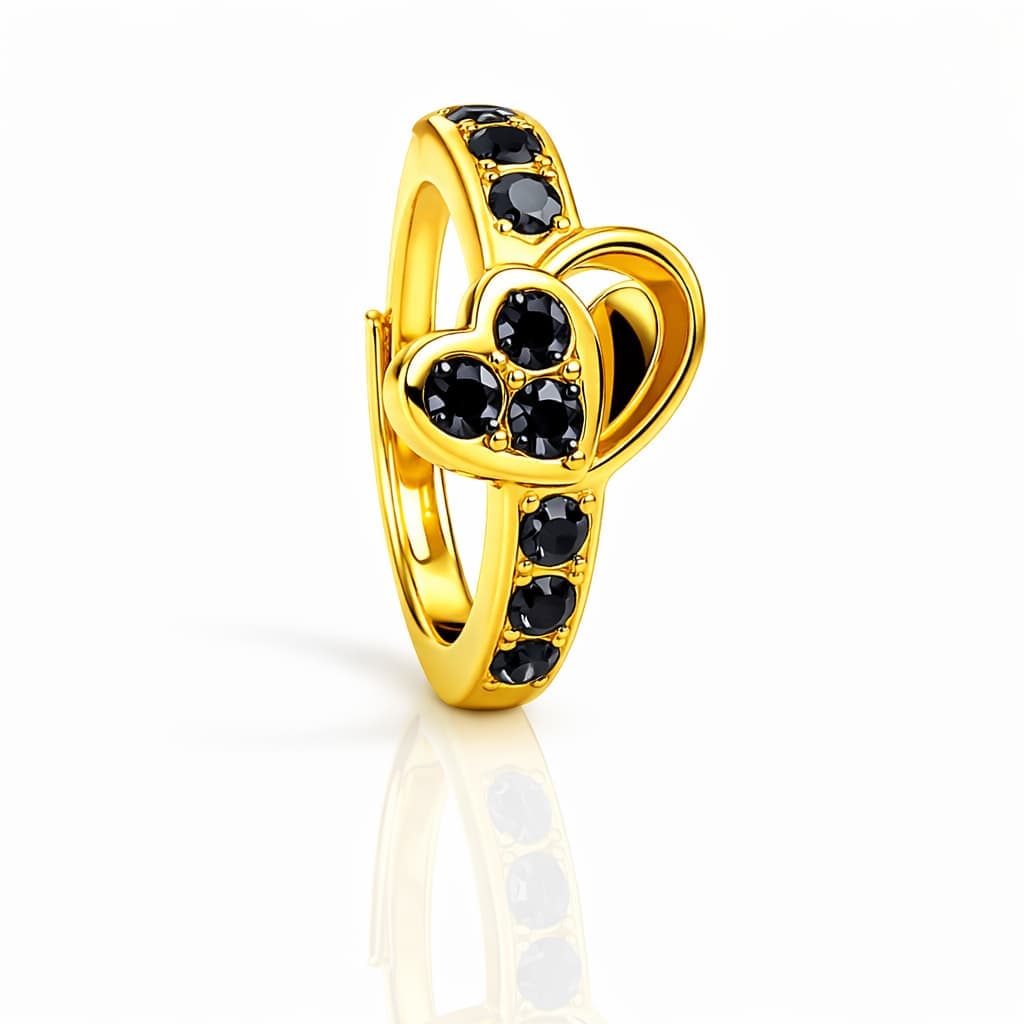  Aurum Nose Ring - NRAM47 — black