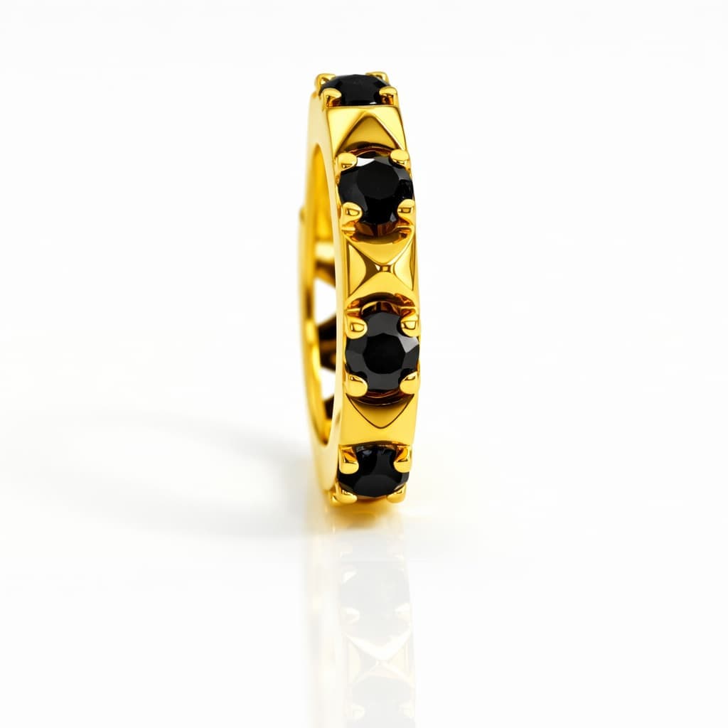 Aurum Nose Ring - NRAM48 — black