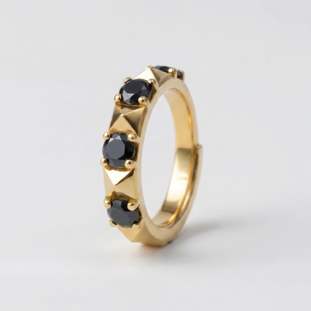 Aurum Nose Ring - NRAM48 — black