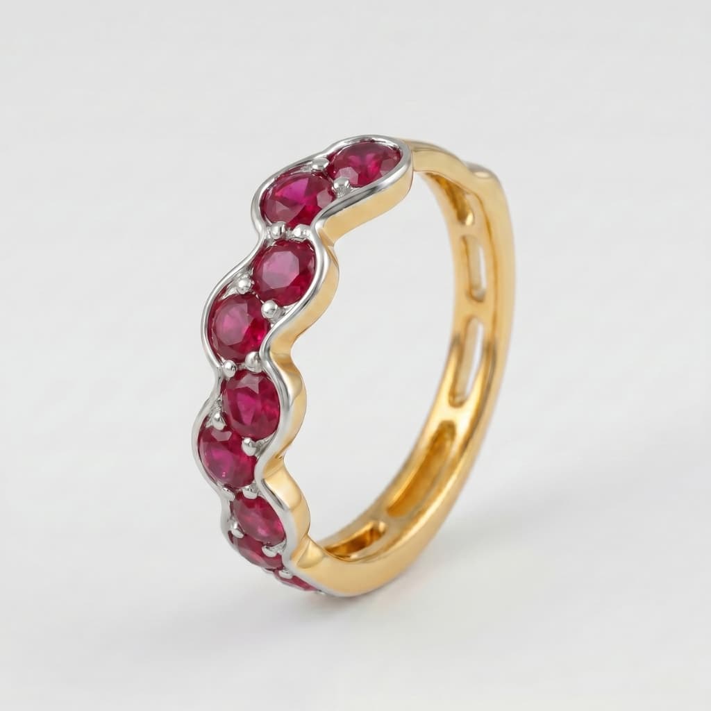Aurum Nose Ring - NRAM49 — red