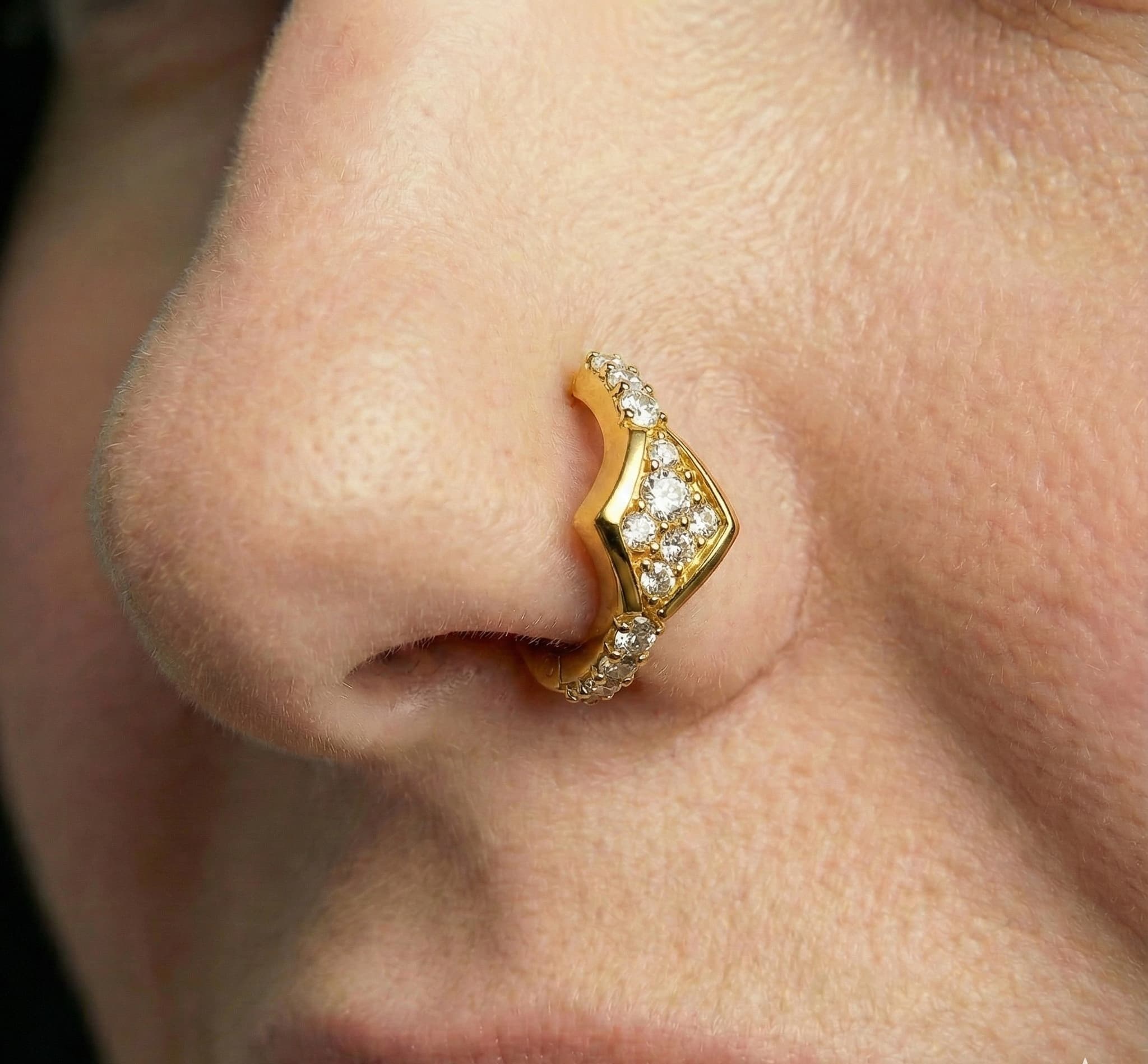 Aurum Nose Ring - NRAM50 — view 2