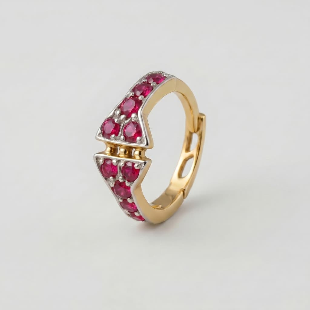 Aurum Nose Ring - NRAM51 — red
