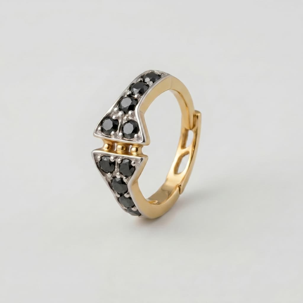 Aurum Nose Ring - NRAM51 — black